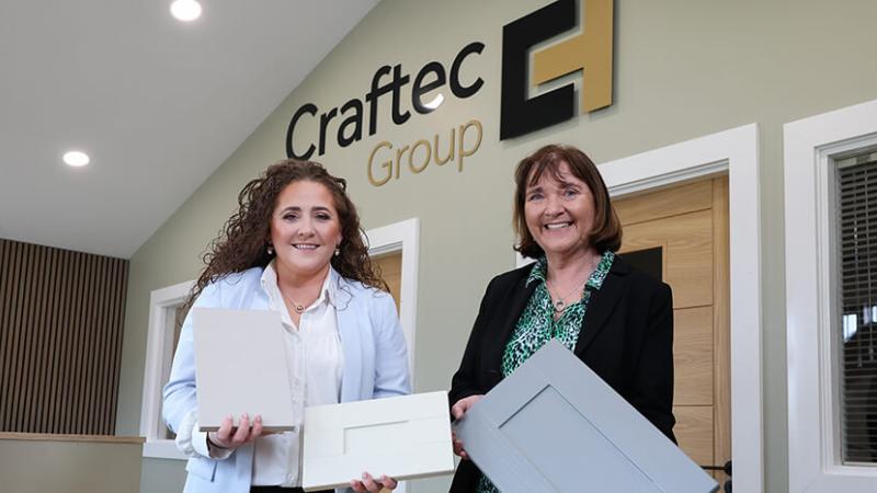 Pictured (left to right) are Ann McErlean, Managing Director of Craftec Group and Ethna McNamee, Head of Western Regional Business at Invest NI