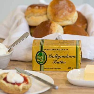 Image of Ballyrashane butter with scones and clotted cream