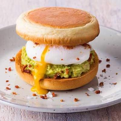 Image of Hovis muffin with egg and avocado