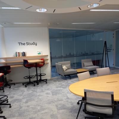 The Study: hot-desking area